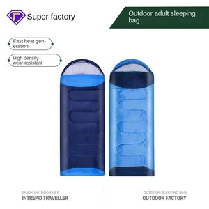 Cross border outdoor sleeping bags can be spliced, envelope style warm sleeping bags wholesale, all season outdoor travel sleeping bags