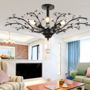 Ceiling Lights Living Room Chandelier Bedroom LED Indoor Luxury Dimmable Lamp Crystal Wholesale
