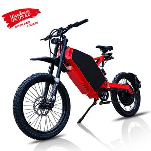 HEZZO UE Warehouse E Bike de terra 72V 5000W Bomber barato ebike 62,14 mph 42ah lg Sun Ron Ron Electric Moto Moto ElectricA