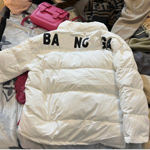 2024 Designer Mens Woens White Duck Down Jacket varm huva tjock pufferjacka kappa manlig avslappnad hög kvalitet överrock termiska vinter parka toppar