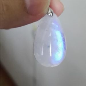 Colares pendentes soltam luzes fortes de pedra natural mulher homem água colar de miçanga de lunas de colar 29x18x8mmpenda