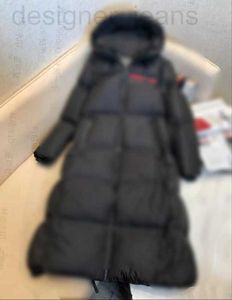 女性用ジャケットデザイナー冬の長いファッションレッドラベルグースダウンコート暖かくて厚くなったゆるいKSJS