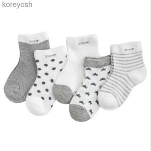Детские носки, 5 пар/лот, утепленные удобные хлопковые носки для новорожденных мальчиков 0-2 лет, аксессуары для детской одеждыL231114