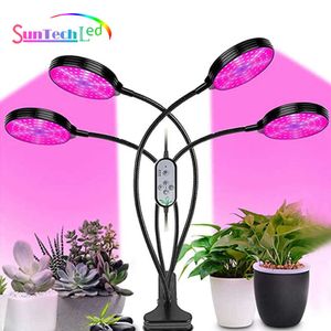 Grow Lights Suntech Full Spectrum Phytolamps 5V USB LED Timer Desktop Clip Phyto Lamps For Plants Greenhouse Lights P230413