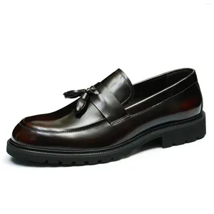 Kleidschuhe Italienisches Lackleder Herren Business-Loafer Handgemacht Bequem Luxus Echt 2023 Designer Mann Hochzeit Sozial