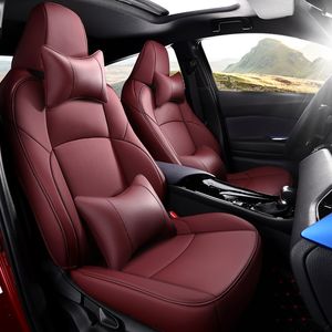 Full Set fit Front Rear All Car Special Seat Covers for Select Toyota CHR Waterproof Protective Artificial Leather Auto Parts Car Styling