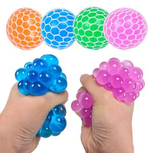 6.0CM Squishy Ball Fidget Toy Mesh Squish Pectin Grape Ball Anti Stress Venting Balls Funny Squeeze Toys Stress Relief Decompression Toys Anxiety Reliever
