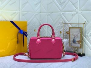M22286 Rose Pink M22596 Blue Speedy Bandouliere 20 Top Handle Bag Braided Chain Designer Womens Boston Bag With Nano Monograms Embossed Leather Purse Wallet