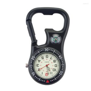 Taschenuhren ALK Karabiner-Clip-Uhr für Fob Wandern Klettern Sport Vintage Uhr Bergsteigerausrüstung