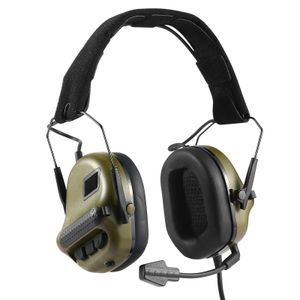 Taktische Kopfhörer Airsoft Headset Faltbare Ohrenschützer Mikrofon Militär Kopfhörer Schießen Jagd Gehörschutz Kopfhörer 231113