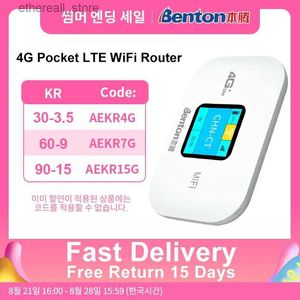 Routers Wireless Portable 4G LTE Router WiFi Repeater 150Mbps Unlock Outdoor Hotspot Pocket MiFi Wi-Fi Modem SIM Card slot 3000mAh Q231114