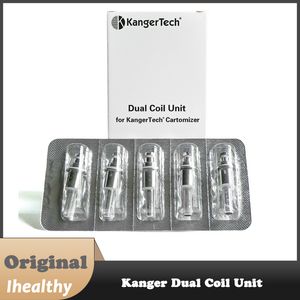 Kangertech Dual Coil -enhet för Kangertech Cartomizer uppgraderad Kanger Dual Coil Head för Aerotank Protank 3 Evod Glass Tanks