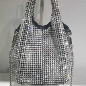 2023 Del Monde King Yin Yang Water Diamond Vest Vegetable Basket Diamond Bag Women's Handbag One Shoulder Crossbody Bag 231114