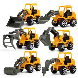 Diecast Model Cars 6pcs Engineering Vehicles Toys Car Model Forklift Toy Vehicle Excavator Diecast Car Models Mini Car Home Decor Children's Giftl231114