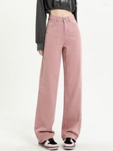 Jeans da donna Primavera Donna Harajuku Cargo Baggy Streetwear Allentato Casual Gamba larga Donna Vintage Demin Pantaloni Pantaloni dritti