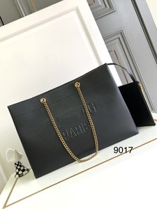 2023 design de luxo bolsa de compras feminina de couro grande com bolsa pequena 46*32*15cm