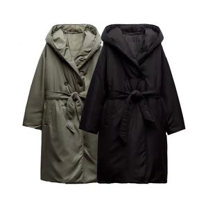 Women Down Parkas Unizera Autumnwinter Produkt Modna moda swobodny styl wiatrówki z bawełny z kapturem z kapturem 231114