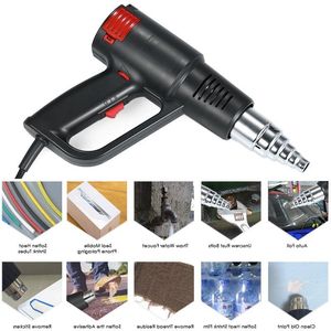 Freeshipping 2000W Industrial Fast Heating Hot Air Tool Handheld Heat Blower Electric Adjustable Temperature Heat Tool Eu Plug Kitdr