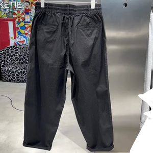 Calça masculina feminina calça y3 calça casual de perna larga reta de verão