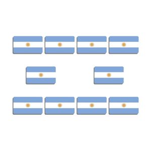 Brosches stift 10 st argentina flagga brosch vintage lapel för ryggsäckar hatt kläder patriotiska prydnad akryl smycken märken