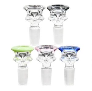 Acook Hookah 14mm Glass Bowls Mix Color Bong Bowl Male Male for Water Pipe Dab Rig Smoking Accessrioes