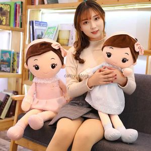 Plush Dolls 40-90cm Lovely Beautiful Girls with Lace Skirt Plush Toys Stuffed Dolls Soft Pillow for Kids Birthday Girls Valentine GiftsL231114