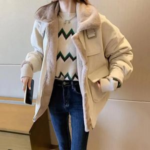 Women's Jackets Corduroy Velvet Winter Jacket Women Oversized Thicken Warm Coats Woman Korean Zipper Up Lamb Woolen Jackets Female 231113