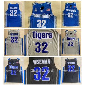 SL Top Quality James Wiseman Jersey Memphi Tigers High School Film College Basketball Trikots Green Sport Shirt S xxl