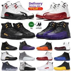 Jumpman 12 Cherry 12s buty do koszykówki męskie czerwona taksówka dwanaście XII Black White Field Purple Genia