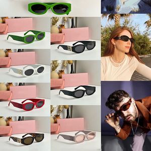 Kediler Göz Güneş Gözlüğü Moda Tasarımcısı Oval Asetat Çerçeve Güneş Gözlüğü Metal Mektup Serin Kadın Plaj Partisi Müzik Partisi Orijinal Kutu 11 ile Çok Renkli Gözlüklerde Geliyor