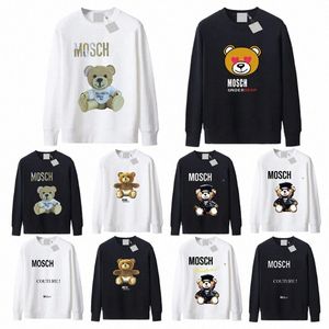 Moschino Graphic Print Hoodies Perfekte übergroße Herbst Damen Designer Hoodys Pullover Sport Rundhals Langarm Lässige lose Sweatshirts I7lZ #