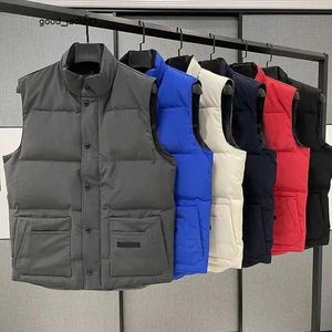 Męskie Canda Goose Jackets Designer Down Vest Pocket Paras Paras Long Rleeve Zippee Men Downs Casual Coat