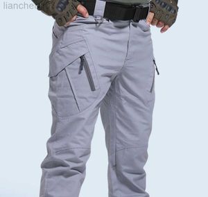 Men's Pants 2021 New Mens Tactical Pants Multiple Pocket Elasticity Military Urban Commuter Tacitcal Trousers Men Slim Fat Cargo Pant 5XL W0414
