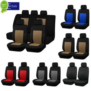 Novo upgrade Universal Car Seat Covers com TEXTURA DE TEXTURA DE SPONGE DE 3MM FIXA DE TEXTO DE TEXTURA PAR