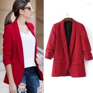 Kombinezony damskie wiosna Kobiet biznesowy Kombinezon Business Dasual Female Długie rękawie szczupły duży rozmiar czerwony fit Blazer Feminino Ladies Office Wear