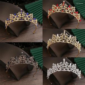 Hair Clips Fashion Crystal Princess Tiara And Crown Baroque Headbands Bridal Pageant Accessories For Girls Diadem Women Wedding