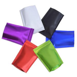 Borse per imballaggio in foglio di alluminio Borsa richiudibile con cerniera Borsa per imballaggio in plastica per vendita al dettaglio Borsa in Mylar Buste con chiusura a zip 8x12 cm Tanjq