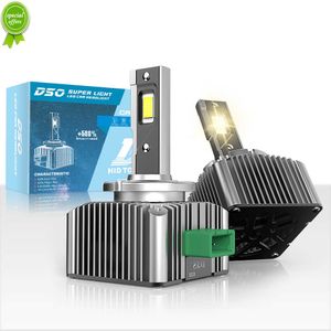 Nya D3S LED-strålkastare HID D1S D2S D4S D5S D8S D1R D2R D3R TURBO CANBUS LED 35000LM Tvåsidig CSP-chip 6000K Vit 90W PLAG