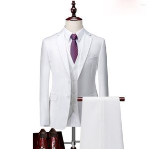 Mäns kostymer herrdräkt tuxedo notched lapel smal passform för formella 2/3 stycken mode affär brudgum bröllop man