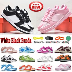 Tênis de basquete baixo panda designer tênis feminino branco preto cinza nevoeiro triplo rosa dia dos namorados UNC rosa sussurro argônio tênis masculino 36-47