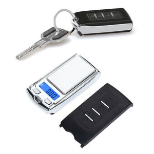 Mini Takı Ölçekleri Araç Anahtarı Tasarımı Elektronik Dijital Taşınabilir Cep Ölçeği Altın Takı için Otlar Perakende Paketi 200g/0.01g 100g/0.01g DHL