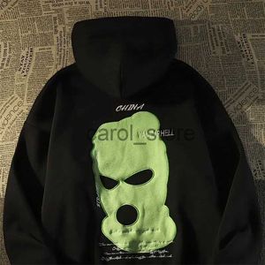 Herrtröjor tröjor hoodie high street tröja par hösten vinter lösa kappa hoodies för män ren bomull y2k amerikanska retro herrkläder J231213