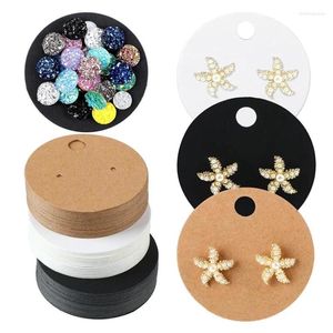 Jewelry Pouches 100pcs Blank Paper Ear Studs Earring Display Cards Price Label Tag Holder For Small Businesses Sale Packaging Supplies