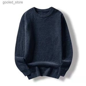 Herrtröjor icke-järn Män grå tröjor Spring Autumn Winter kläder 2023 Pull överdimensionerad 5xl 6xl 7xl 8xl Classic Style Casual Pullovers Q231115