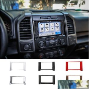 Outros acessórios interiores Carro GPS Navegação Frame Trim Er para Ford F150 Acessórios Interiores Drop Delivery Automóveis Motocicletas I Dhjfp