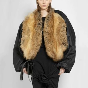 女性の毛皮のフェイクジャケット2023ウィンターY2K高品質の環境保護ファッション気質カジュアルな百ウォームコート231115