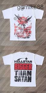 Hellstar Homens Camisetas Hip Hop Impresso Cabeça Hellstar Camiseta High Street Camisas para Homens Mulheres Manga Curta Top Tee Stick Drill Moletom Ob0f