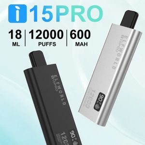 Oriqinal Elf World 12000 Puff Einweg-Vape-Stift, E-Zigaretten-Kits, 600 mAh-Akku, 18 ml Pod, tragbarer Verdampfer, Bar-Dampf-Großhandel