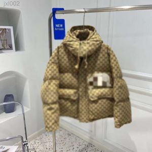 Designer Cucci Down Jacket Guccs Coat 2021SS GG Ny Autumn and Winter Back Mens and Womens Long Sleeved Shirt Korean Warm Bread Down Jacket