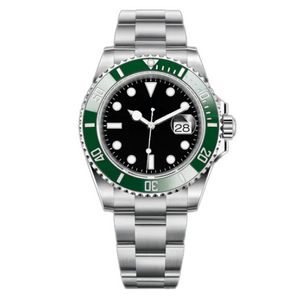 Watchsc- Mens Classic Automatyczne zegarek mechaniczny Opcjonalne wodoodporne szafirowe ślizgowe zapięcie 41 mm stalowe zegarki na rękę Światową skalę ceramiczną zegarki 0091